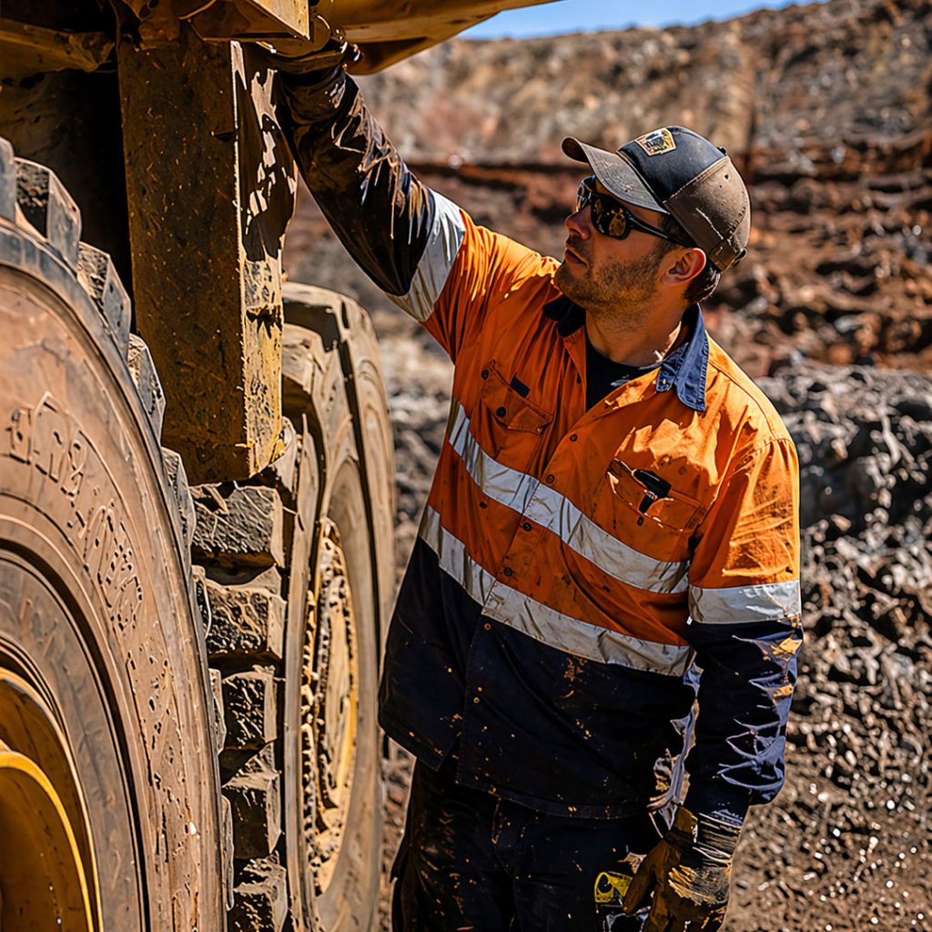 fitter inspection haul truck