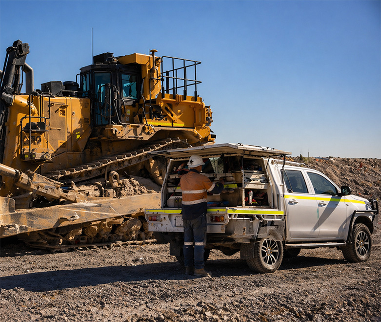 Maintenance management system CMMS for earthmoving equipment